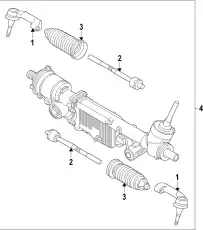 GEAR ASY - STEERING KL3Z-3504-Q FORD