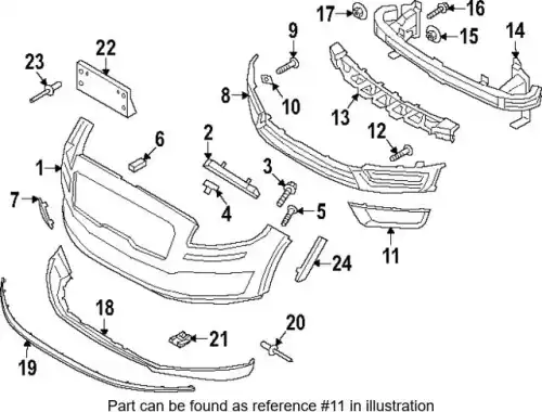 Решетка бампера FORD LA1Z17E810AAPTM
