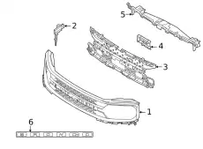 Решетка радиатора FORD M1PZ-8200-EBPTM