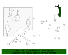 Ручка двери FORD ML3Z-1626605-AA