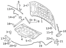 HOOD ASY ML3Z-16612-D FORD