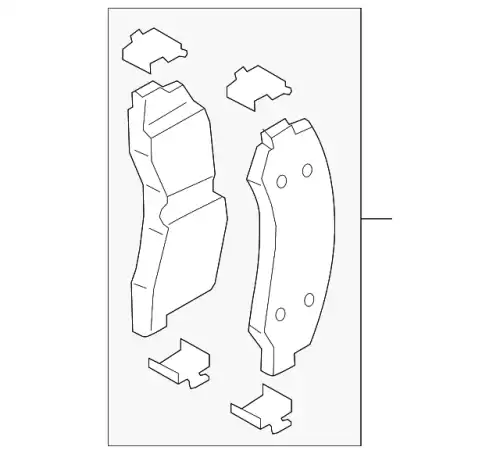Тормозные колодки дисковые FORD ML3Z-2001-B