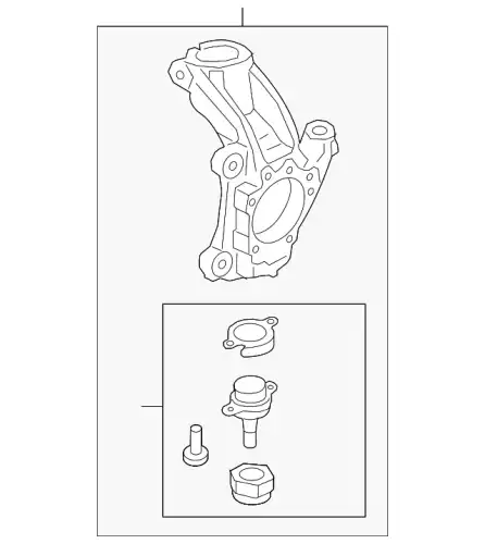 KNUCKLE - FRONT WHEEL KK3Z3K185C FORD
