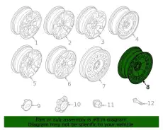 WHEEL ASY M1PZ1015A FORD