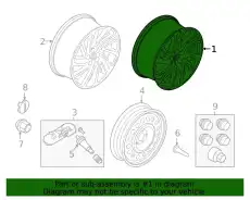 WHEEL ASY MJ7Z1007C FORD