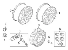 WHEEL ASY MJ7Z1007C FORD