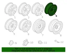 WHEEL ASY M1PZ1007E FORD