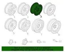 WHEEL ASY M1PZ1007D FORD
