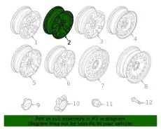 WHEEL ASY M1PZ1007C FORD