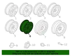 WHEEL ASY M1PZ1007F FORD