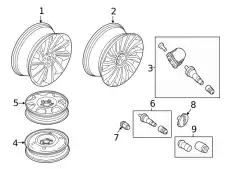 WHEEL ASY KA1Z1007J FORD
