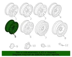 WHEEL ASY M1PZ1007B FORD