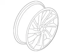 WHEEL ASY MJ7Z1007E FORD