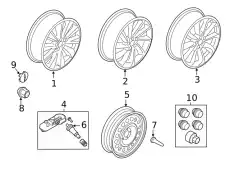 WHEEL ASY MJ7Z1007E FORD