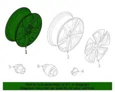WHEEL ASY LJ8Z1007B FORD