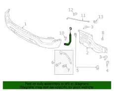 BRACKET - BUMPER MOUNTING ML3Z17754A FORD