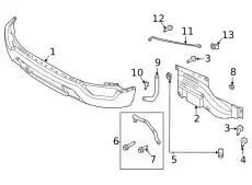 BRACKET - BUMPER MOUNTING ML3Z17755A FORD