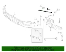 BRACKET - BUMPER MOUNTING ML3Z17B836A FORD