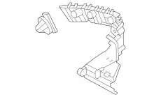 BRACKET - BUMPER MOUNTING LJ8Z-17D942-B FORD