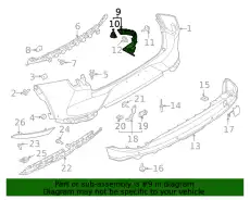 BRACKET - BUMPER MOUNTING LJ8Z-17D942-B FORD