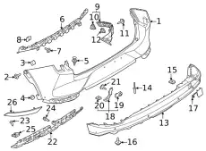 BRACKET - BUMPER MOUNTING LJ8Z-17D942-B FORD