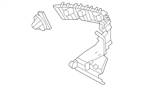 BRACKET - BUMPER MOUNTING LJ8Z17D943B FORD