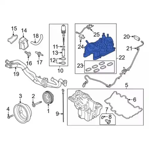 MANIFOLD ASY - INLET ML3Z9424E FORD