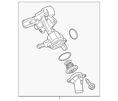 CONNECTION - WATER OUTLET BL3Z8A586G FORD