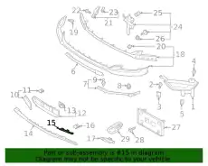 MOULDING - BUMPER BAR ML3Z17C755BA FORD