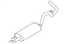 MUFFLER AND PIPE ASY - REAR ML3Z5230D FORD