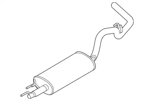 MUFFLER AND PIPE ASY - REAR ML3Z5230D FORD