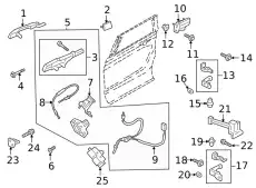 Ручка двери FORD JL1Z7826604DCPTM