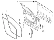 DOOR ASY - FRONT LC5Z7820124B FORD