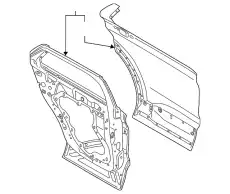 DOOR ASY - REAR LC5Z7824630B FORD