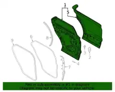 DOOR ASY - REAR LC5Z7824630B FORD