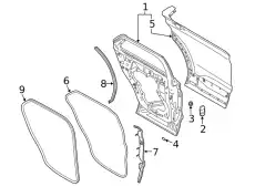 DOOR ASY - REAR LC5Z7824630B FORD