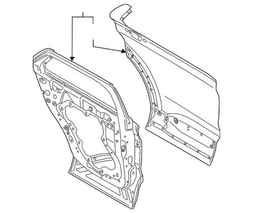 DOOR ASY - REAR LC5Z7824630B FORD