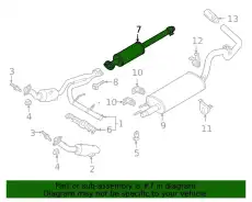 EXTENSION - EXHAUST PIPE ML3Z5A212P FORD