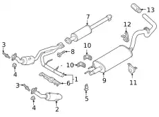 EXTENSION - EXHAUST PIPE ML3Z5A212Q FORD