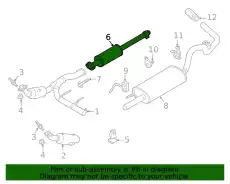 EXTENSION - EXHAUST PIPE ML3Z5A212K FORD
