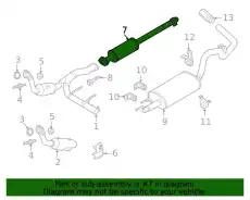EXTENSION - EXHAUST PIPE ML3Z5A212B FORD