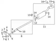EXTENSION - EXHAUST PIPE KB3Z5A212C FORD