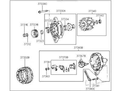 Генератор HYUNDAI / KIA 3730024511
