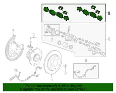 Тормозные колодки дисковые HONDA 43022TLAA11