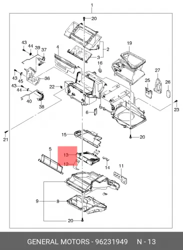 Радиатор печки DAEWOO 96231949