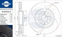 Тормозной диск ROTINGER RT 4573-GL T5