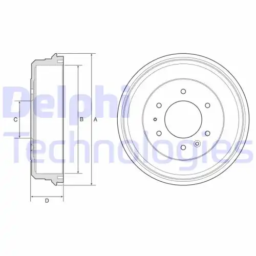 Тормозной барабан DELPHI BF581