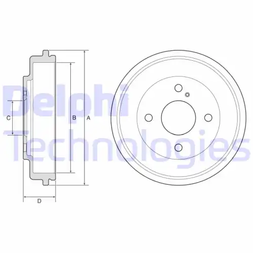 Тормозной барабан DELPHI BF591