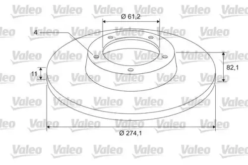 Тормозной диск VALEO 675401