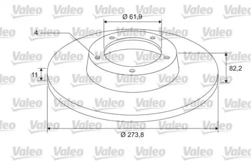 Тормозной диск VALEO 675406